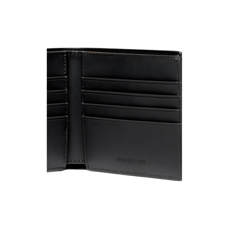MICHAEL KORS Bryant Cow Leather Wallet Trumpets Men's Black-3