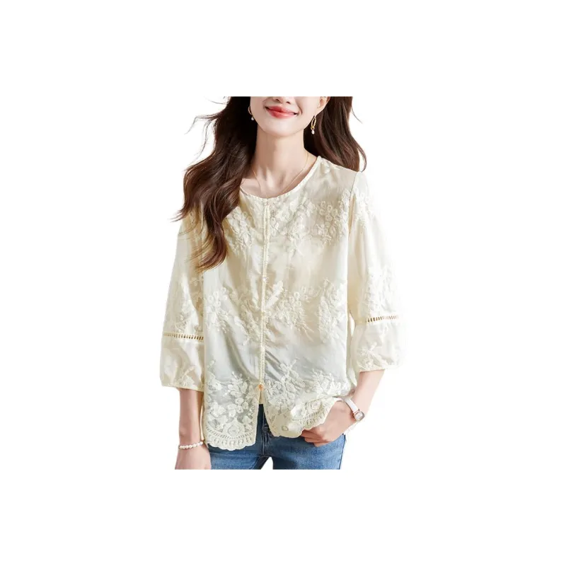 X MOOM Shirts Women's Beige-0