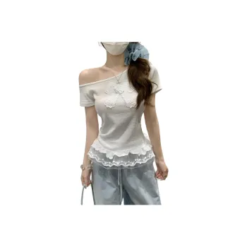 Mu Xiao Xin T Shirts Women's White