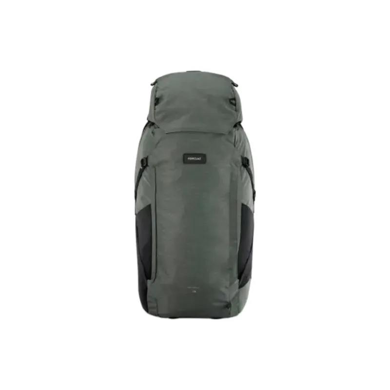 DECATHLON Mountaineering Bag Outdoor Bag Polyester 70+6L Khaki Green Men's-0