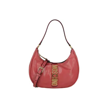 MOSCHINO Viscose Hobo Bag Shoulder Bag Crossbody Bag Handbag Women's Light Pink