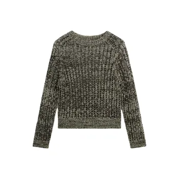 Massimo Dutti Knitwear Women's Yellow Green