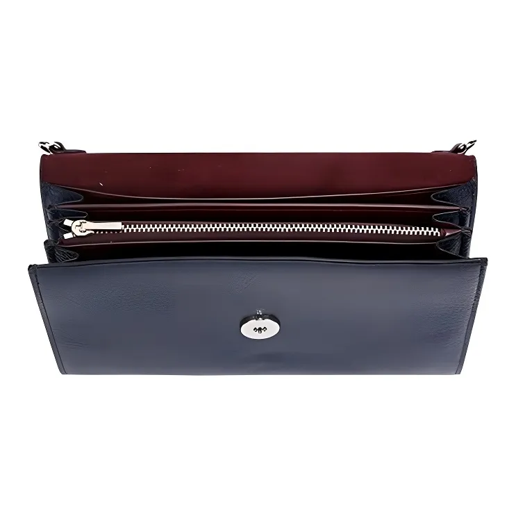 COACH Remi Leather Crossbody Envelope Shoulder Bag Women's Dark Blue-3