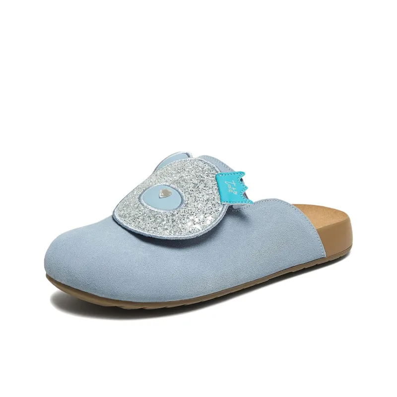 TATA Leather Patchwork Quiet Closed Toe Slippers Women's-1