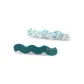 Blue Wave Hair Slide (1 Pair)