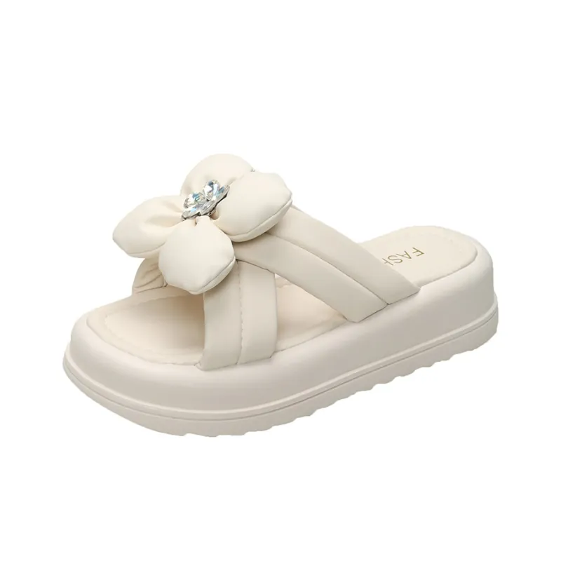 Puppytown Rubber Sole Abrasion Resistant Slip Resistant Slide Slippers Women's-0