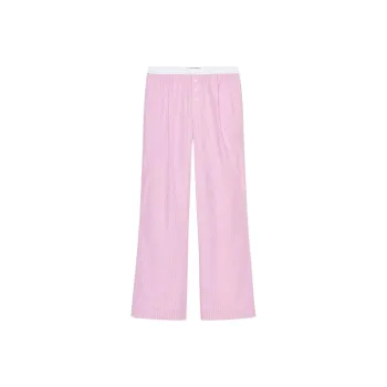 ZARA Casual Pants Women's Pink/White