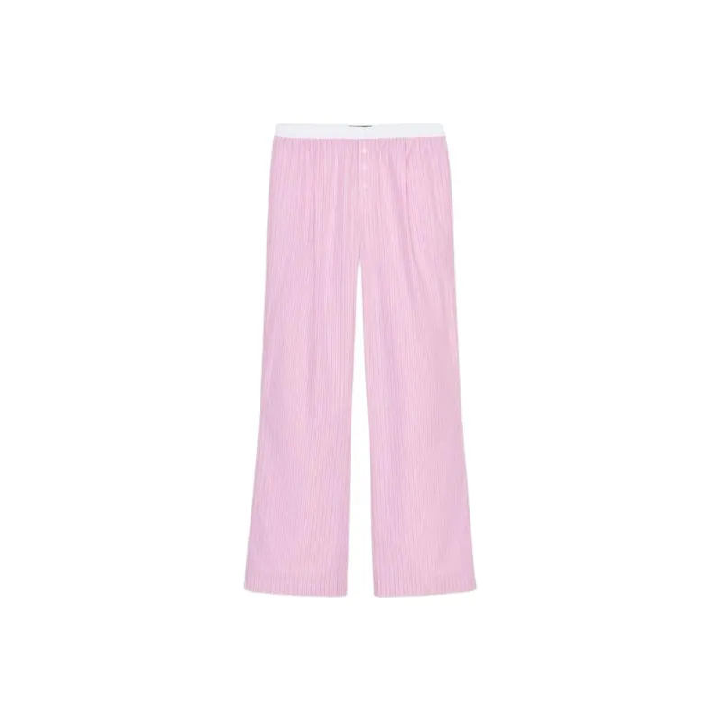 ZARA Casual Pants Women's Pink/White-0