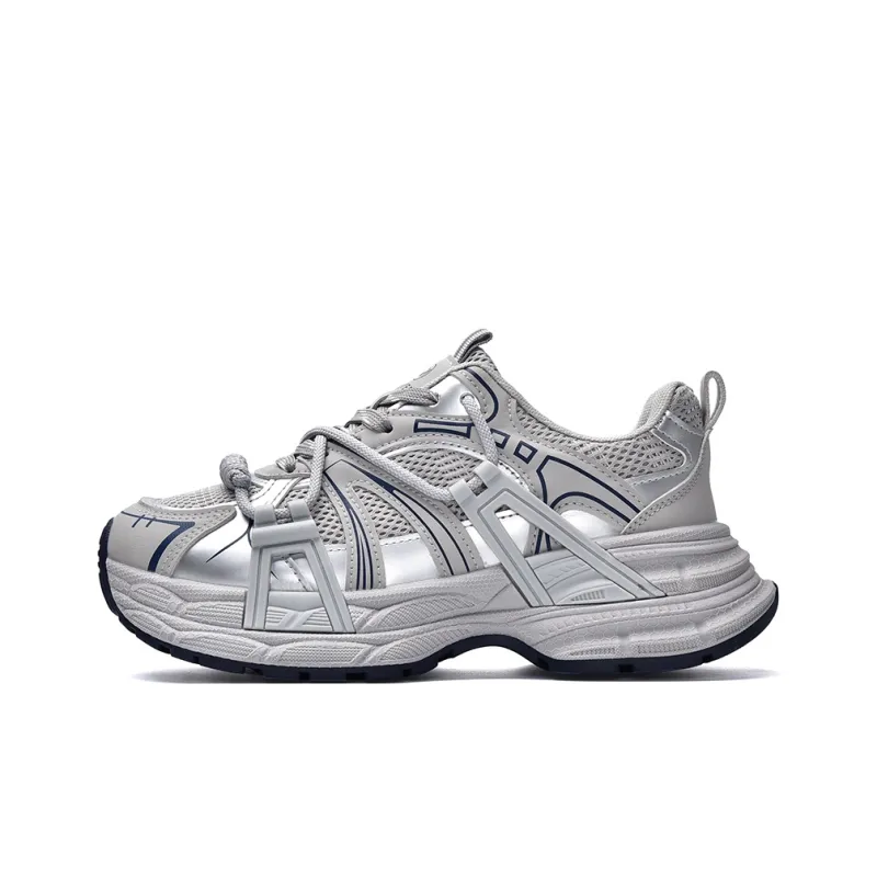 VICTORIA&VERA Slip Resistant, Abrasion Resistant, Breathable, Lightweight Low Top Chunky Sneakers Women's-0