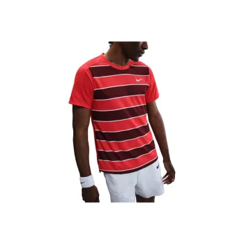 Nike Dri FIT ADVCourt Slam SS25 Tennis Top Men's Light Dark Red/White