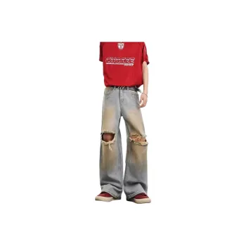 MGXEK Jeans Unisex Blue