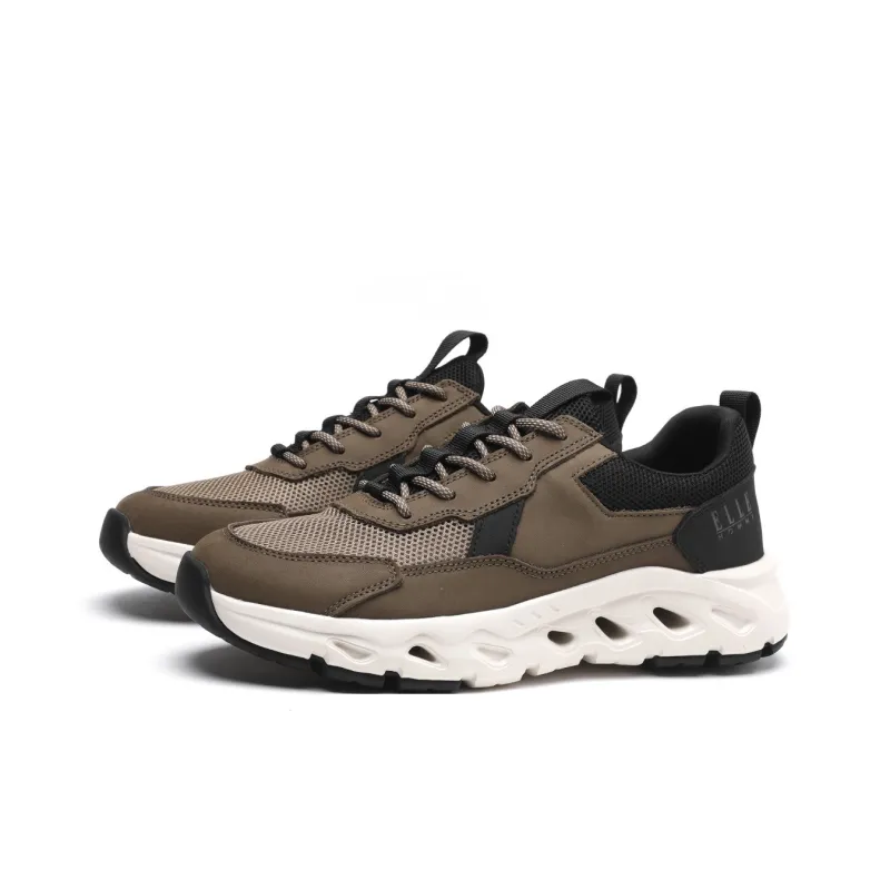 ELLE HOMME Low Top Casual Shoes Men's Khaki-1