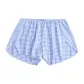 Blue Square Plaid Fabric