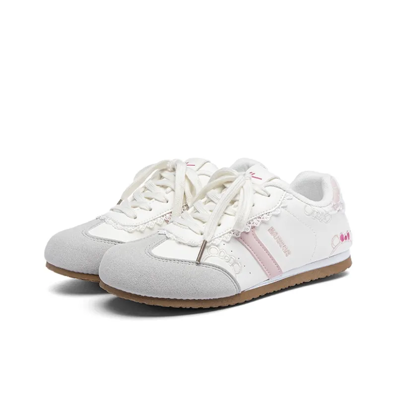 Warrior Slip Resistant, Lightweight, And Breathable Low Top Casual Shoes Women's Beige Gray Pink-2