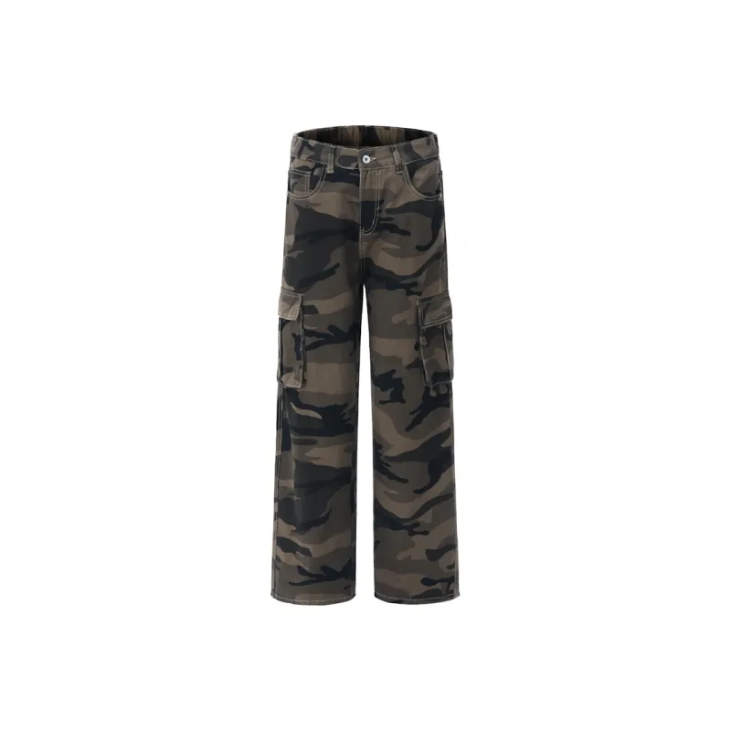 Dounkol Cargo Pants Unisex Camouflage Pants-0