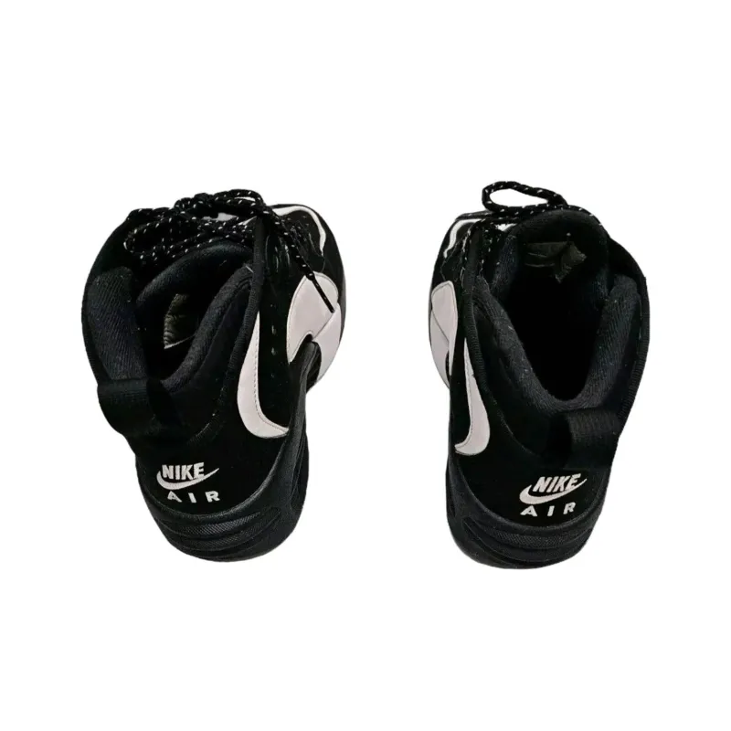 Nike Cushioning, Wear Resistant Mid Top Basketball Shoes Men's Black-2
