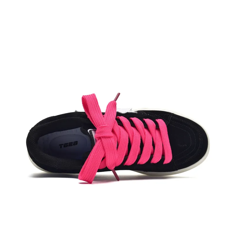 T628 Stars Puffy Shoes Slip Resistant, Abrasion Resistant, Lightweight Low Top Skateboard Shoes Unisex-79