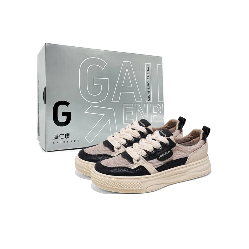 Gai Renpu Slip Resistant, Lightweight, And Breathable Low Top Skateboard Shoes Women's-6