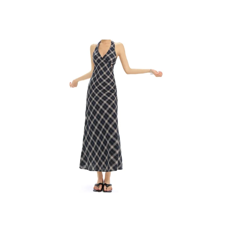 MJB Slip Dresses Women's Navy Blue-5