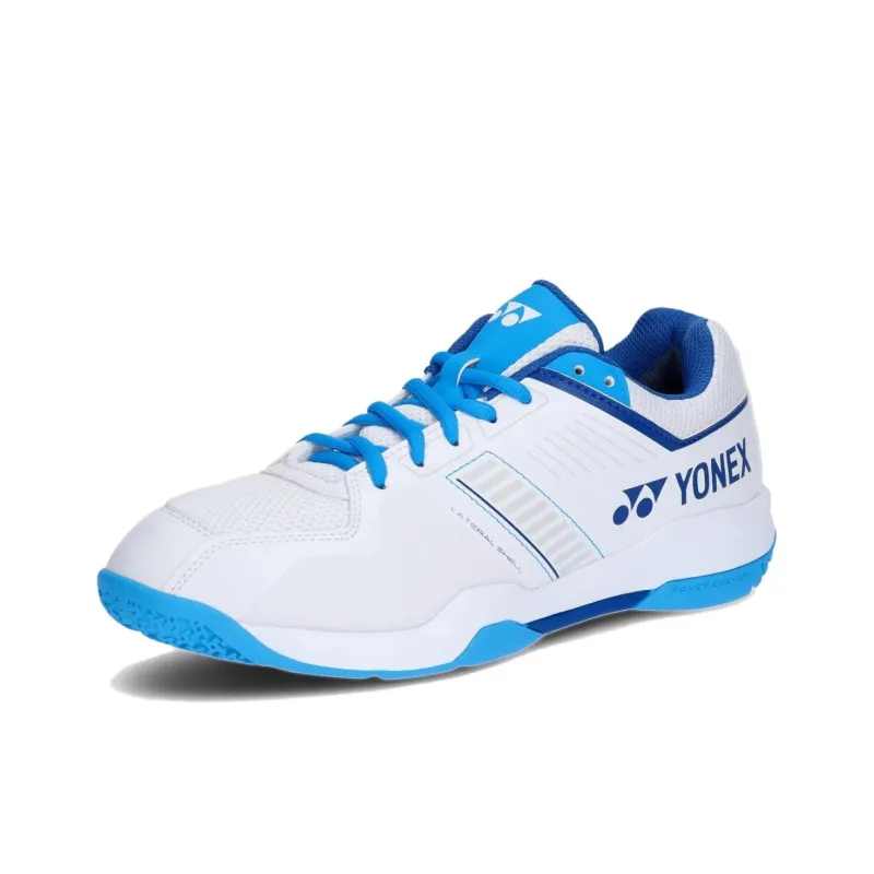 YONEX Power Cushion Anti Slip Wear Resistant Low Top Badminton Shoes Unisex White Blue-2