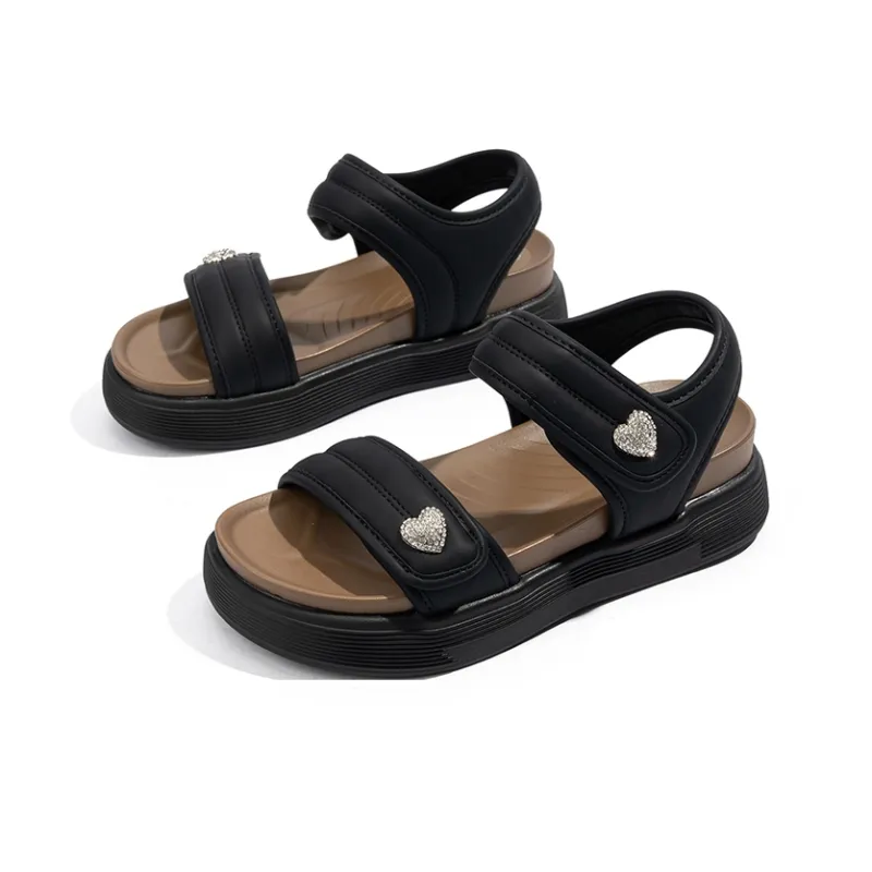 BABAYA KIDS One Strap Sandals Women's Black-3