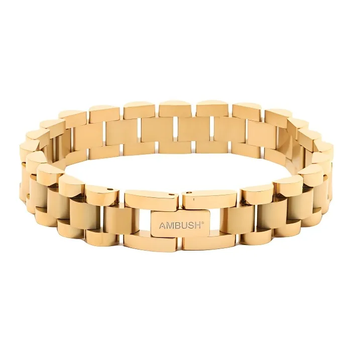 AMBUSH Stainless Steel Bracelets Unisex Gold-0