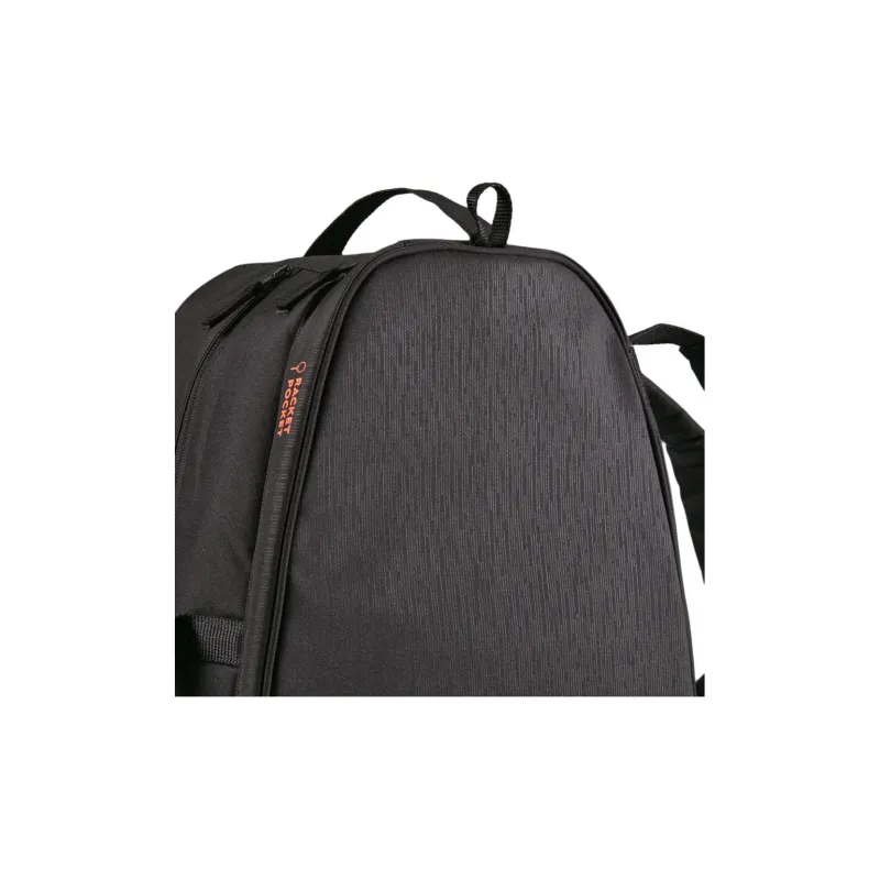 DECATHLON Polyester Tennis Bag Travel Storage Bag Medium Size Unisex Black & Neon Red-3