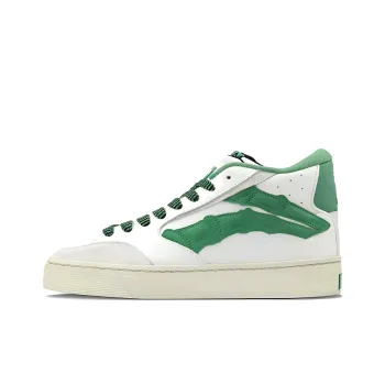 1807 X LINING Do Not Enter The River Skateboard Shoes Men High Top White/Green