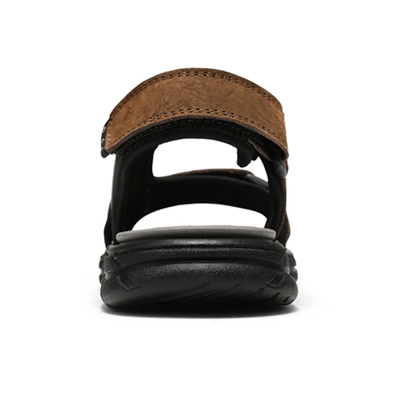 LINGPAO Beach Sandals Men Black/Brown-8