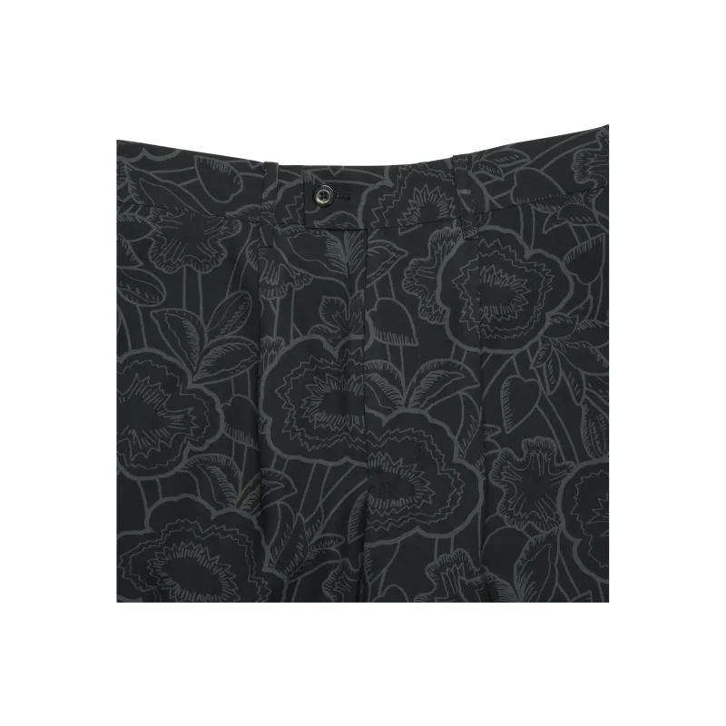 Onitsuka Tiger PRINTED Casual Shorts Men's Black/Ecru-2