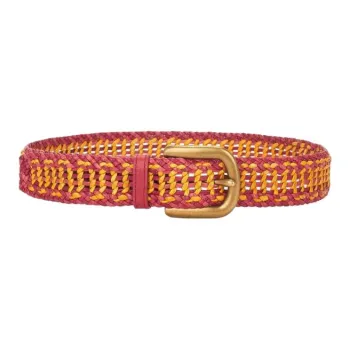 GABRIELA HEARST Raffia Belt Women's Red Width 4cm
