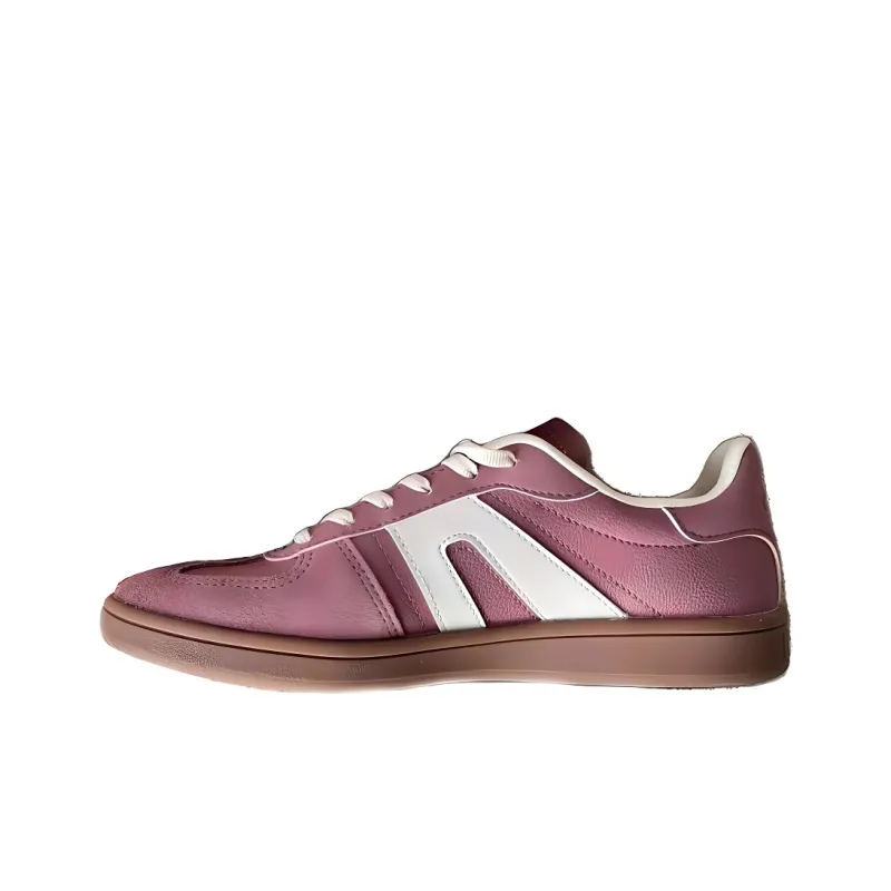 Anta Life Collection Cloud Mountain Anti Slip Wear Resistant Low Top Skateboard Shoes Women's Pink Gray-0