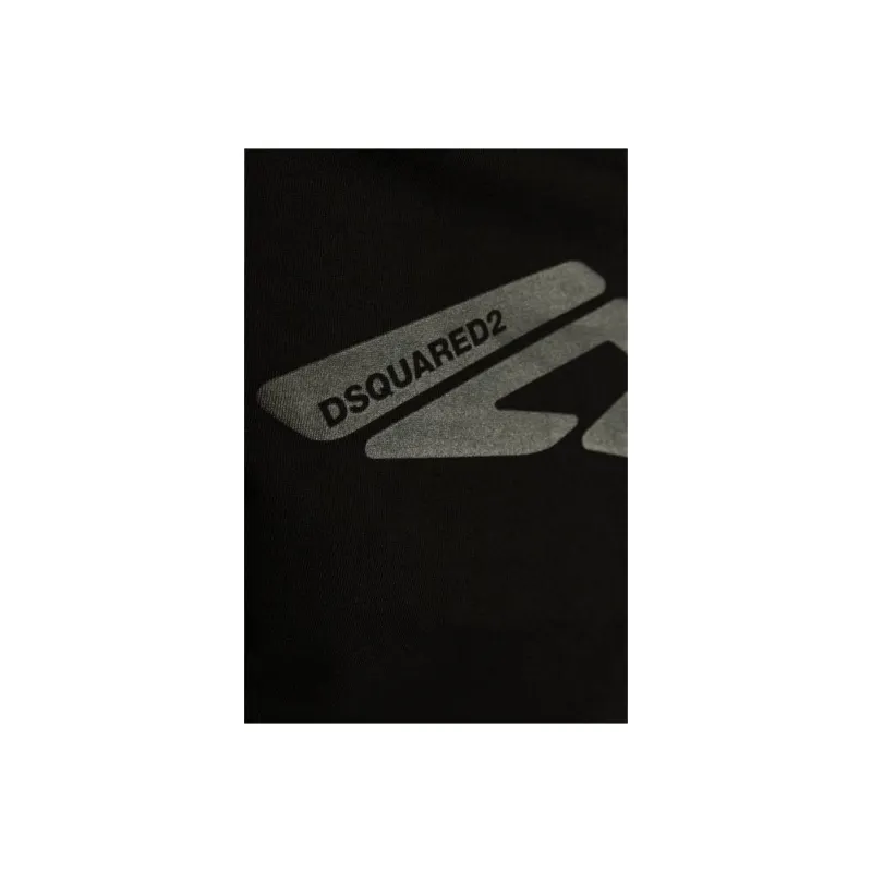 DSQUARED 2 Icon Printed Cropped T Shirt-3