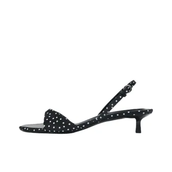 ZARA One Strap Sandals 4cm Women's Black