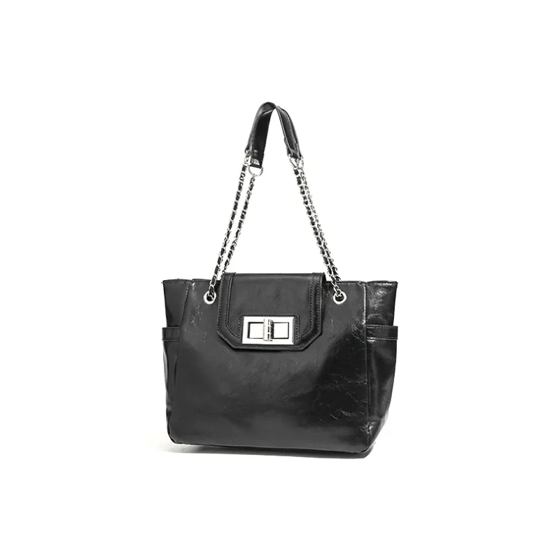 Jade En Plus PU Shoulder Bag Regular Women's Tranquil Black/Pearl White-2