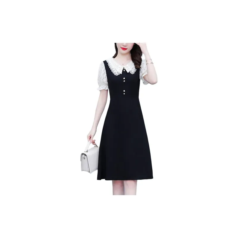 Mu Xiao Xin Short Sleeved Dress Women's-0