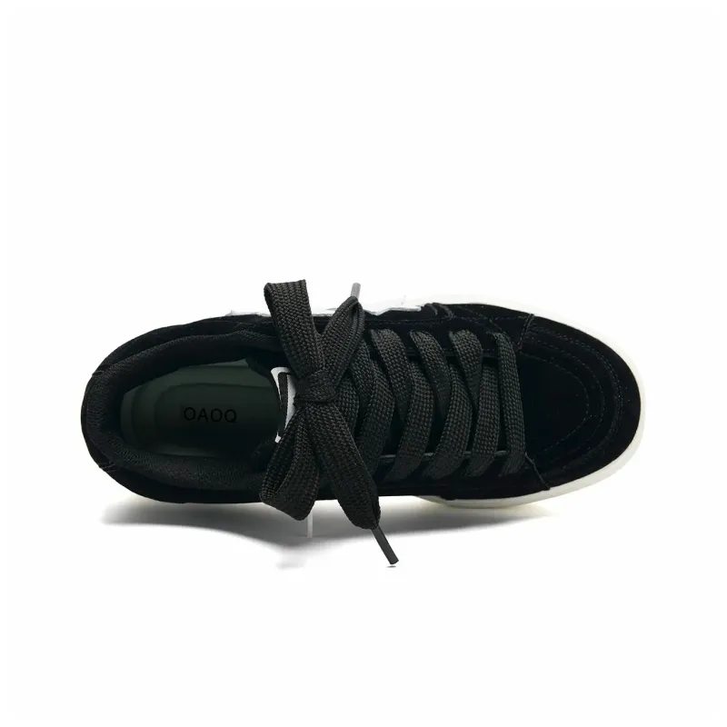 OAOQ Slip Resistant Cushioning Abrasion Resistant Lightweight Breathable Low Top Skateboard Shoes Unisex-51