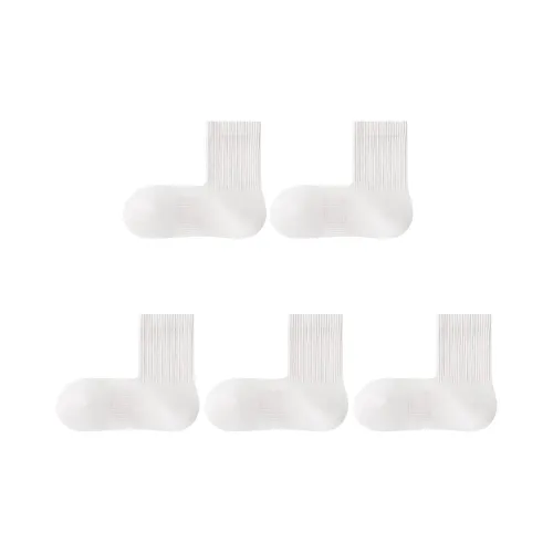 H YXIANG Mid Calf Socks Women's 5 Pack