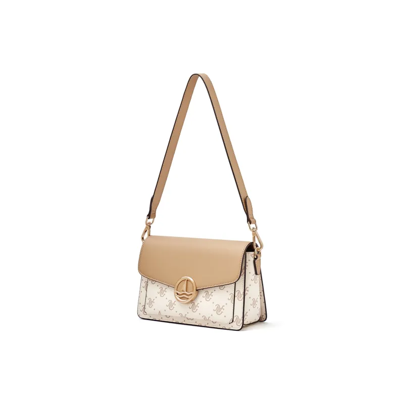 NAVIGARE PVC Shoulder Bag Women's Coffee-5