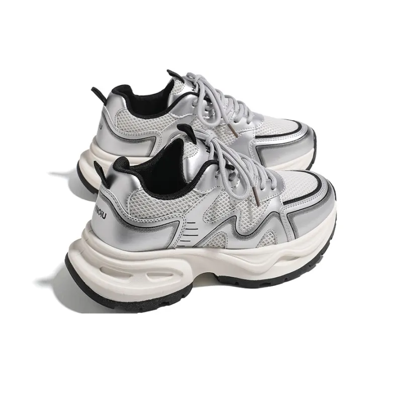 HUANQIU Slip Resistant And Breathable Low Top Chunky Sneakers Women's Very Color-1