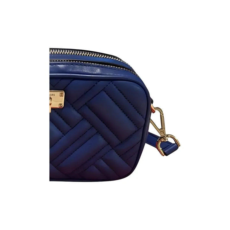 MICHAEL KORS Peyton Leather Camera Bag, Shoulder Bag, Crossbody Bag Women's Blue-2