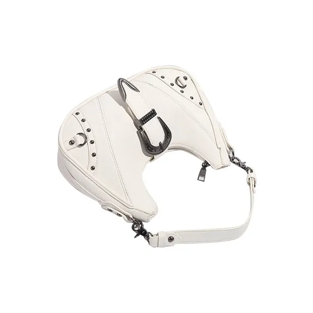 Jade En Plus PU Portable Crossbody Bag, Shoulder Bag Regular Women's Ivory White-4