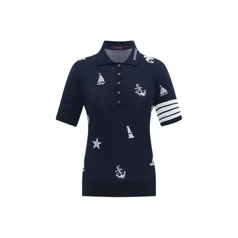 NAVIGARE Polo Shirts Women's Marine Blue-0