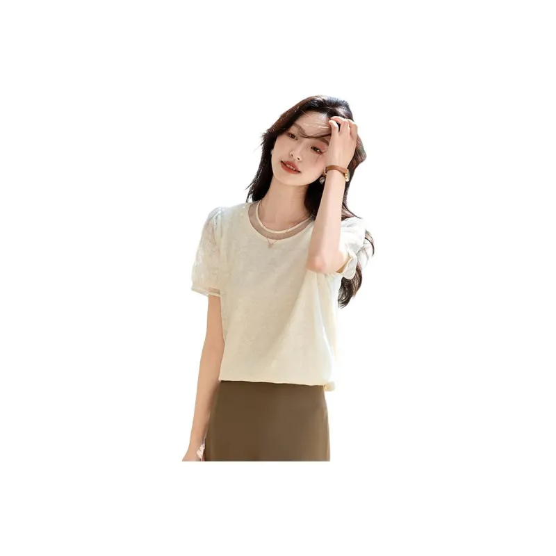 Taste The Color Puff Sleeve T Shirt Women's-2