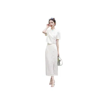 Mu Xiao Xin Two Piece Skirt Sets Women's