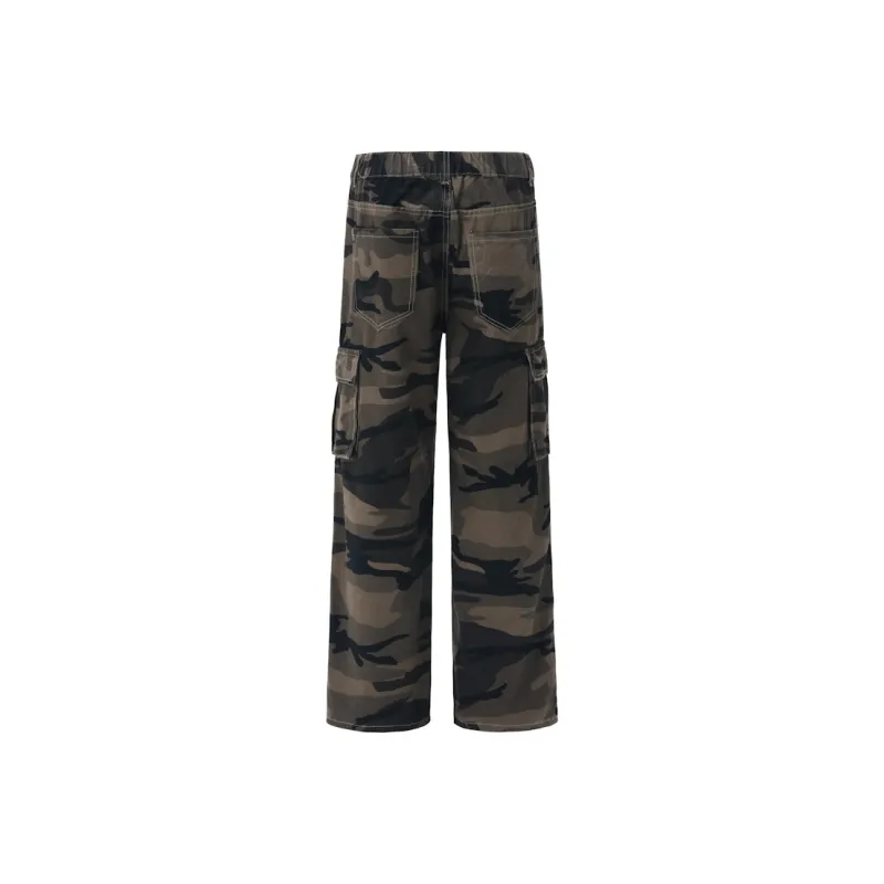 Dounkol Cargo Pants Unisex Camouflage Pants-1