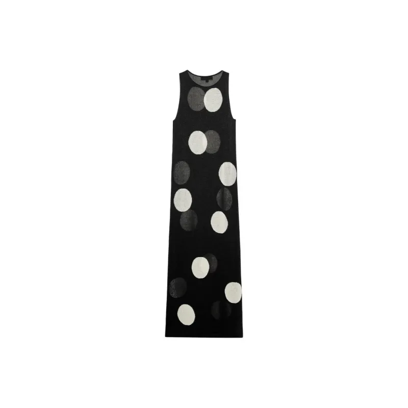 ZARA Sleeveless Dresses Women's Black/White-1