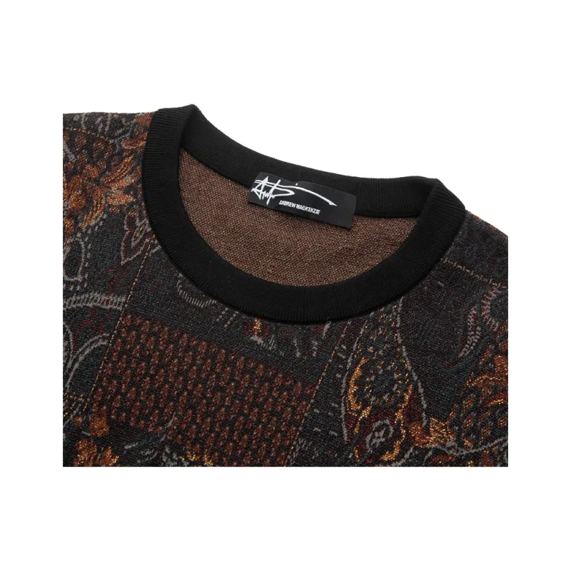 ANDREW MACKENZIE Sweaters Men Blue Orange-2