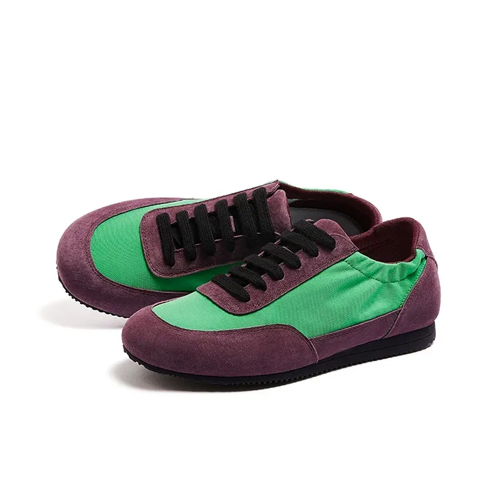 CAMEL Vintage Color Block Soft Rebound Comfortable And Trendy Versatile Casual Shoes For Women's-2
