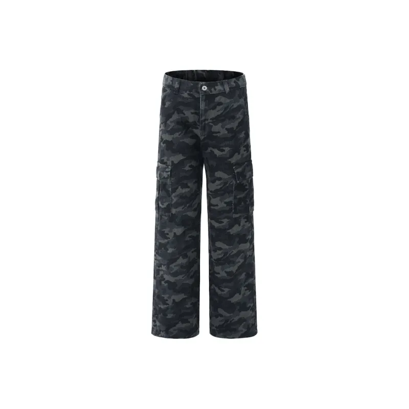 Dounkol Cargo Pants Men Camouflage-0